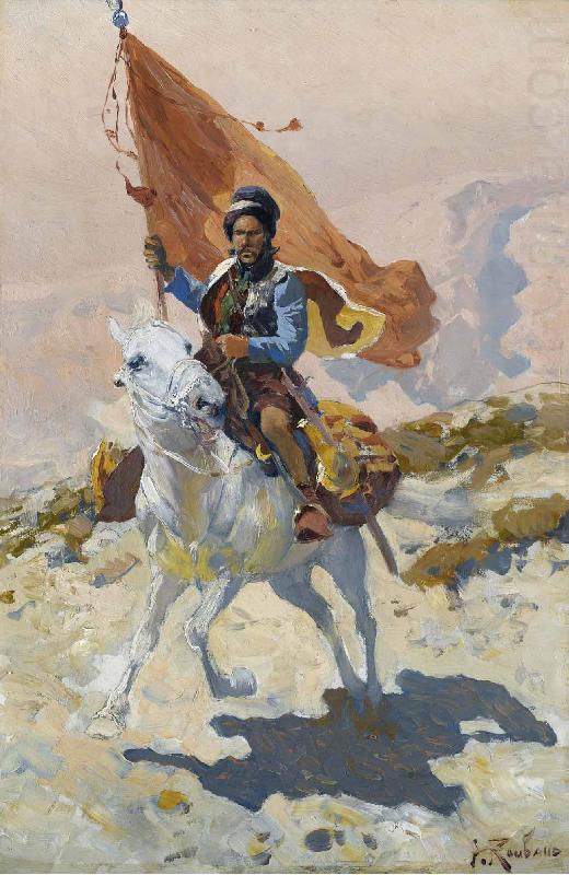 Franz Roubaud Circassian rider china oil painting image